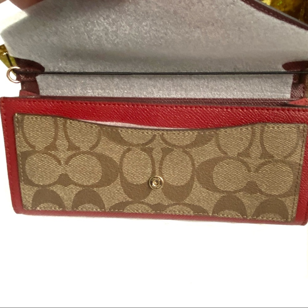 Coach Wallet w/ Chain Slim Envelope Gift Box - Picture 8 of 16